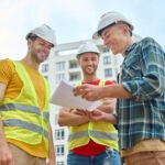 A team of professional roofers providing high quality roofing services Northern Rivers on a large residential property in Ballina.